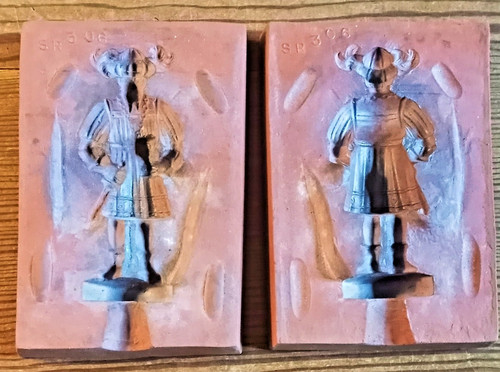 Vintage Toy Soldier Mold SR 306 Colonial Officer Figure Two-Piece Casting Mold