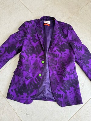 OppoSuits The Joker blazer, featuring a vibrant purple fabric us/uk 16Y
