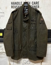 ORIGINAL SELTENE BARBOUR A550 COWEN COMMANDO JACKE GEWACHSTE BAUMWOLLE GRÜN C40 / 102CM