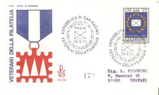 PHILATELY VETERANI DELLA FILATELIA  SAN MARINO FDC 1972