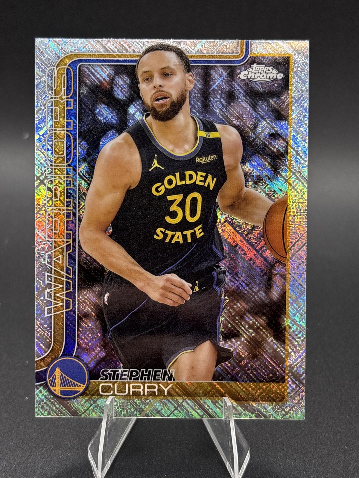 2025-26 Topps Chrome #201 Stephen Curry Skylight Refractor