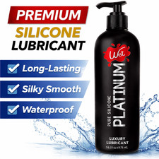 Wet Platinum Silicone Based Lube 16 Oz Bottle, Premium Personal Luxury Lubricant