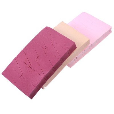 72Pcs Reusable Makeup Wedge Sponge Assorted Colors Cosmetic Beauty Tool