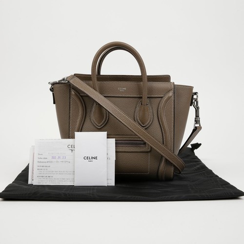Celine Luggage Drum Calf Nano Shoulder Bag 159274223 [P]