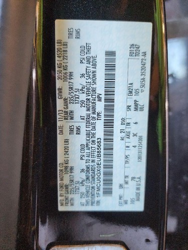Used Wheel fits: 2014 Ford Escape 17x7-1/2 TPMS aluminum Grade A - Picture 14 of 16