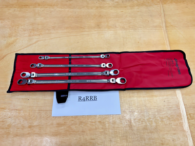 #ad Snap on Tools USA NEW 4pc SAE 12pt Double Flex Ratcheting Box Wrench Set XFR704 $339.95