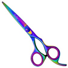 17cm Offset Handle Hair Cutting Scissor Hairdressing Salon Professional Titanium
