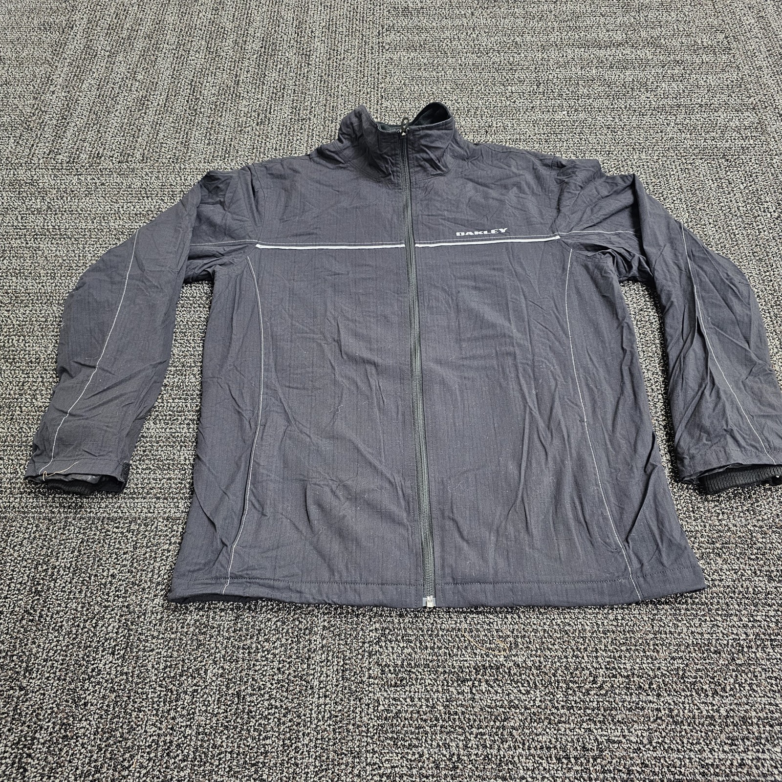 Oakley Software Jacket Size Large Black Windbreak… - image 2