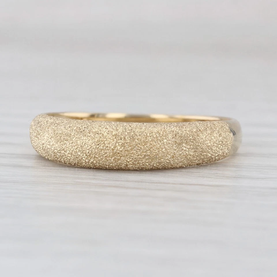 Alianza de boda apilable Milor de oro amarillo de 14 k talla 10,25 Foto 2 de 4