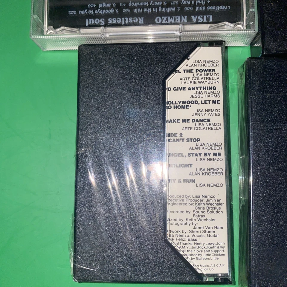 4 Rare (2 Sealed) Lisa Nemzo Cassette Tapes One (1985) & Restless Soul (1995) - Image 4 of 4