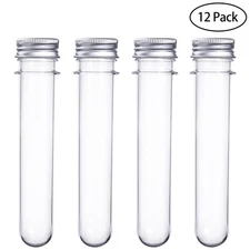 Laboratory Supplies Test Tube Set Plastic Storage Sample Tubes with Caps Lids