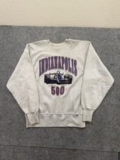 Vintage 1995 Indianapolis 500 Nascar Midwest Embroidered Sweatshirt Size XL RARE