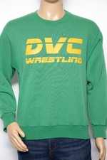Vintage DVC Wrestling Sweatshirt Green Yellow Eagle USA Medium Crewneck USA Made