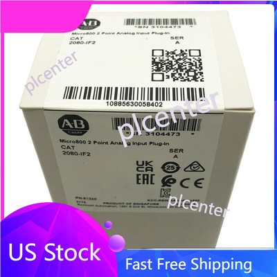 New AB 2080-IF2 Allen-Bradley Micro800 2 Point Analog Input Plug-In 2080IF2
