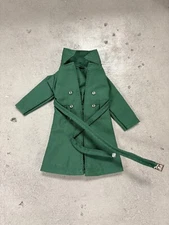 SU-RG-BTLTC-GN: 1/12 Green Wired Trench Coat for 6 inch action figure