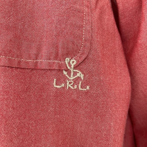 Lauren Ralph Lauren Shirt Womens Size Large Red Button Anchor Roll Tab Sleeves - Picture 5 of 14