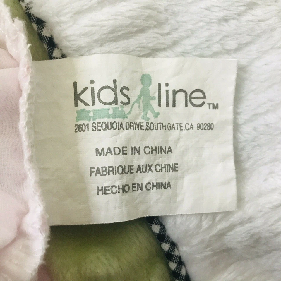 Kidsline Falda Cuna Caída 14" Ropa de Cama Infantil Terciopelo y Chenilla Rosa Blanco Verde Foto 3 de 4