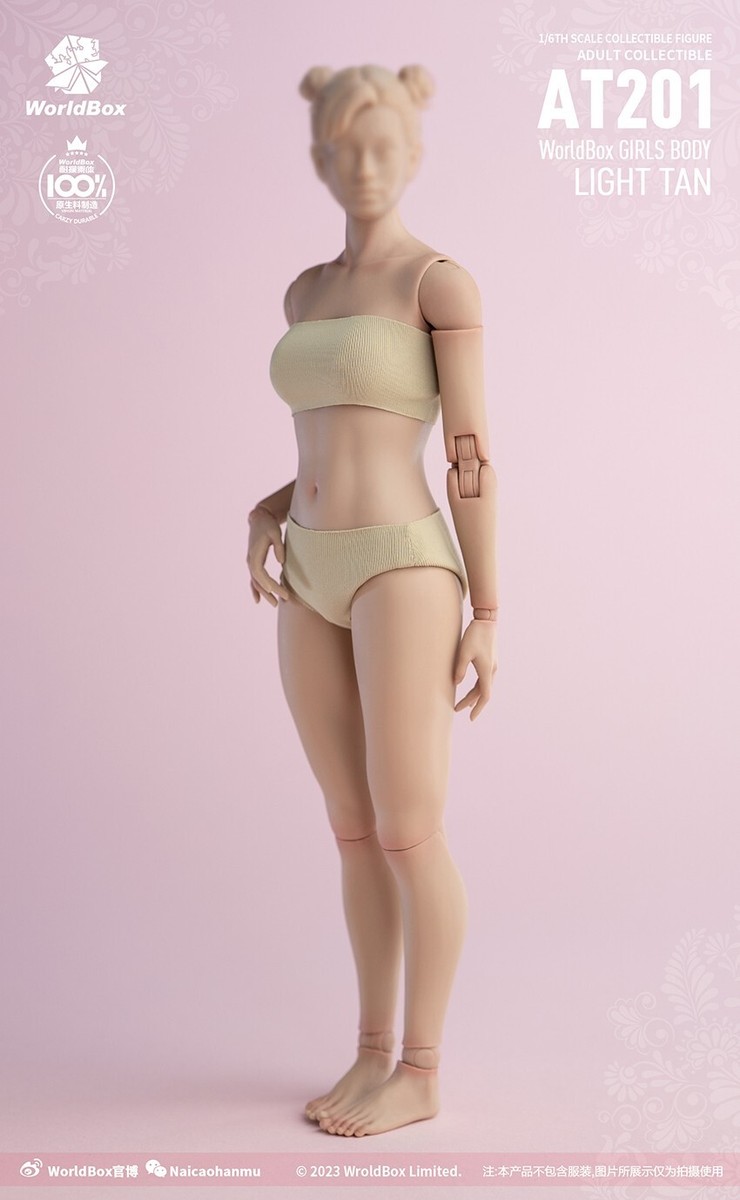 1/6 female body Worldbox AT201 Light Tan / Tan Durable 12