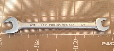 Proto 3021 7/16'' & 3/8'' Open End Wrench