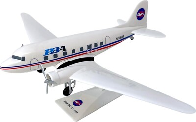 Douglas DC-3 Provincetown-Boston Airlines PBA 1/100 Scale Model Airplane