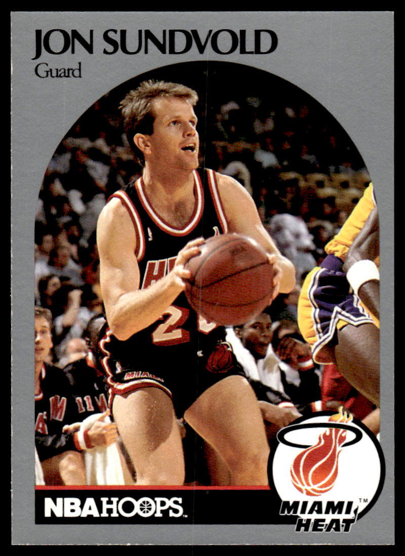 1990 Hoops #172a Jon Sundvold Near Mint or Better