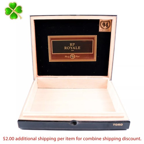 Rocky Patel Royale Toro Empty Wood Cigar Box 9.75" x 8" x 2"