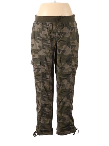 STITCH STAR Women Green Cargo Pants XL 