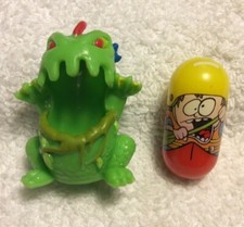 2004 Mighty Beanz Bodz S1: 267 Canoe Bean  Swamp Monster Bod Light Green 