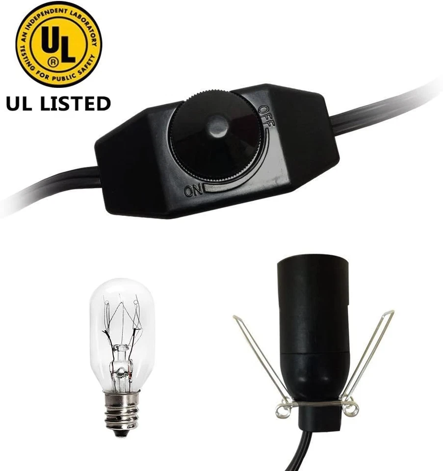 Interruptor atenuador de cable de bombilla de lámpara para lámparas de roca salina del Himalaya 6 pies Foto 3 de 4