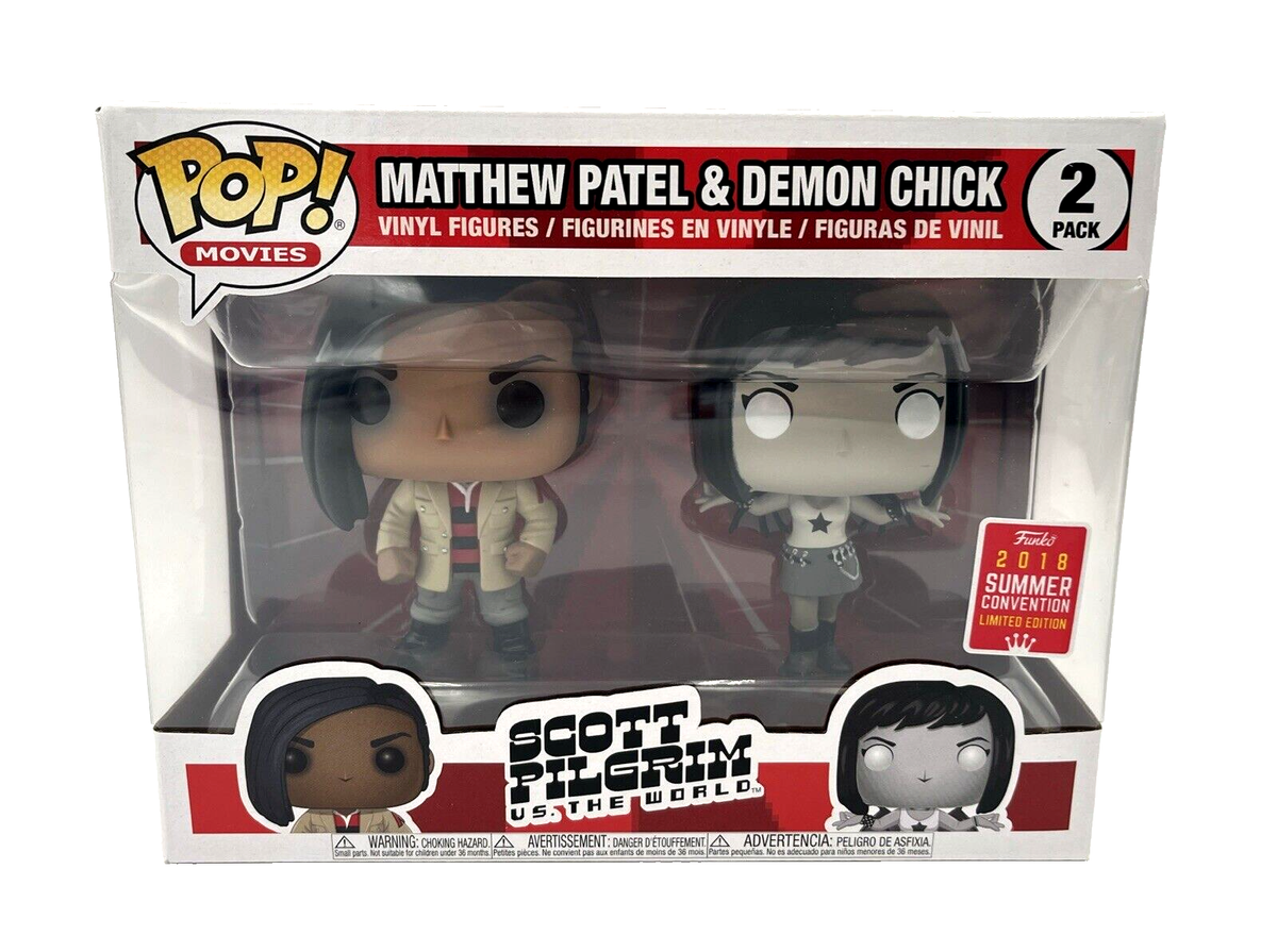 Funko POP Matthew Patel Demon Chick 2-Pack Scott Pilgrim SDCC 2018