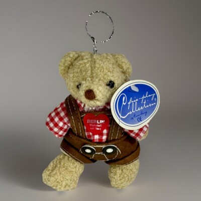 Keychain Plush Berlin Resist Frie Play Nurnburg Bear Germany Stuffed Animal RARE