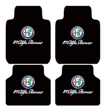 4PCS Universal Fit For Alfa Romeo Car Floor Mats Cargo Liners Anti-Slip Durable