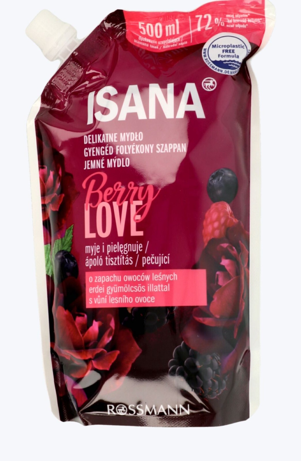ISANA liquid soap, delicate, Berry Love, 500ml