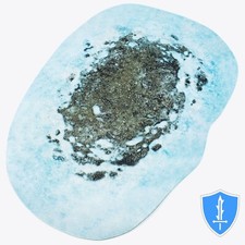 Snow & Ice Field Mat (dual sided neoprene) - Monster Fight Club D&D Scenery