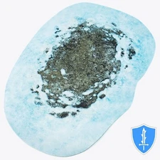 Snow & Ice Field Mat (dual sided neoprene) - Monster Fight Club D&D Scenery