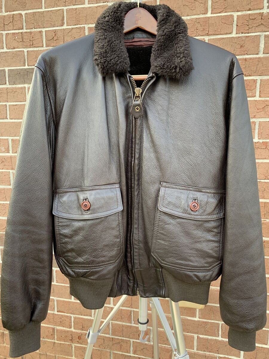 Vtg BUAER-US Navy G-1 Flight Jacket SPEC. 55J14 (AER Vtg BUAER-US Navy G-1 Flight Jacket SPEC. 55J14 (AER