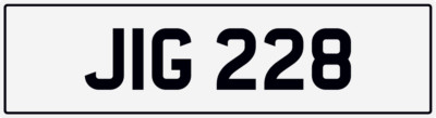 JIGGY JI JG JIG 228 NEAT 3X3 DATELESS REGISTRATION JON JAK JACK JAMES JOE JAY
