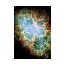 Hubble Space Telescope Image Of The Crab Nebula Framed Wall Art Print