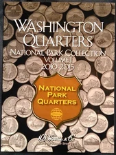 HE Harris National Parks Quarters Volume #1, 2010-2015 Coin Folder, Album Book