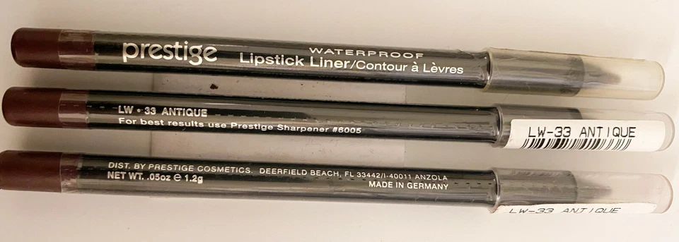NEW (3) Prestige Waterproof Lipliner - YOU CHOOSE SHADE - Made in Germany- RARE! - Image 3 of 3