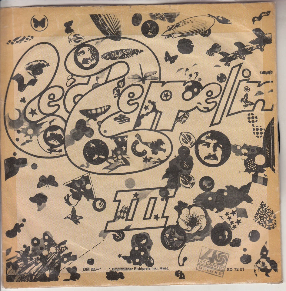 LED ZEPPELIN  Immigrant Song & Hey Hey What Can I Do? PICTURE SLEEVE GERMANY 45 - Image 2 of 3