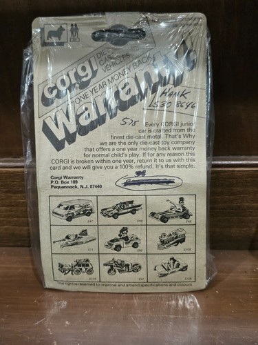 Vintage 1981 80s Corgi Juniors 128 The Flintstones Fred's Flyer Car Vehicle - Picture 2 of 2