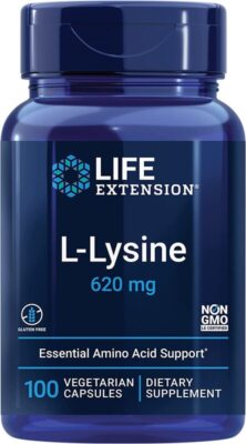 Life Extension, L-Lysine, 620mg, 100 Veg. Kapseln - Blitzversand