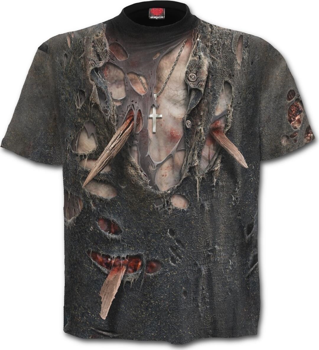 Spiral: Zombie Wrap Allover Black (T-Shirt Unisex Tg. S) -