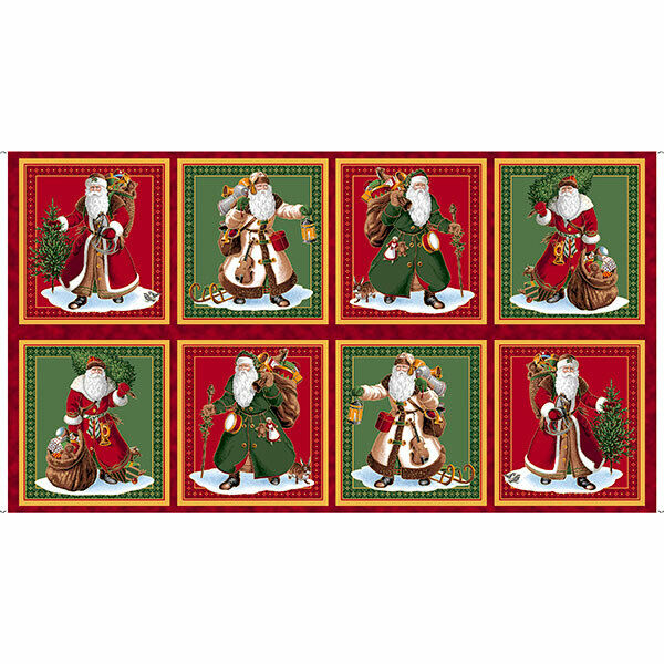 Fabric Panels /christmas Fabric Panel Vintage Images Set of 12 Christmas  Panels 100% Cotton Christmas Fabric,santa Fabric 
