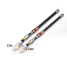 Carbon Fiber Telescopic Fishing Rod Sea Saltwater Portable Spinning Pole 3.6M