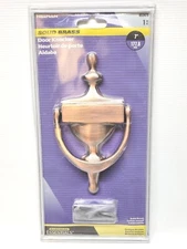Hillman Door Knocker Solid Brass w/Oil Rubbed Bronze Finish 7" 853475 Hardware