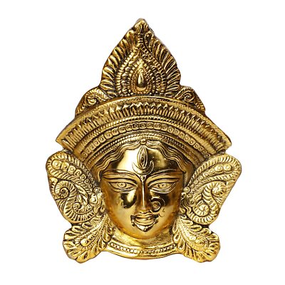 Metall Kali Mata Maa Gesichtsmaske Idol Statue für Büro Wohndeko Diwali Geschenk