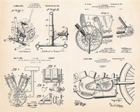 Indian Motorcycle Engine Parts Best Gift For Motorcycle Riders Patent Art Print Indian Motorcycle Engine Parts Best Gift For Motorcycle Riders Patent Art Print
