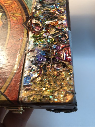 Vintage Cigar,jewelry, Box Signed By Artist, Music Box - Picture 5 of 8